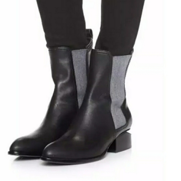 Alexander Wang Anouck Chelsea Classic Boots Size 37.5 - Picture 2 of 14